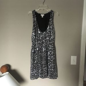 Rodarte for Target Gray Sequin Leopard Dress Small